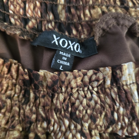 XOXO Snake Print Off Shoulder Top - Picture 11 of 11